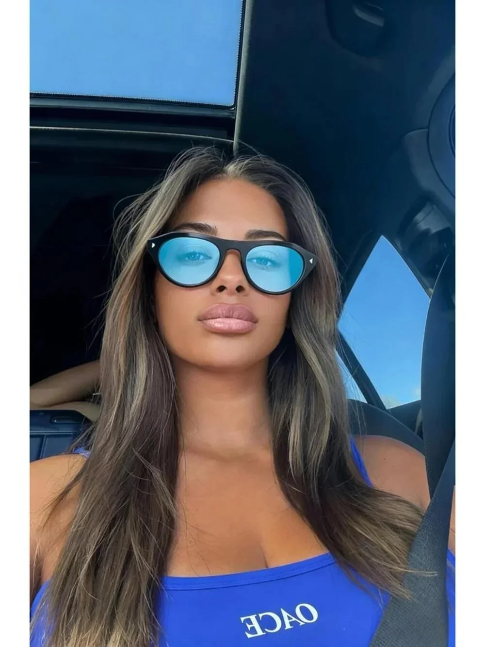 Trendy Retro Small Oval Cat Eye Sunglasses for Women & Men - Chic Vacation